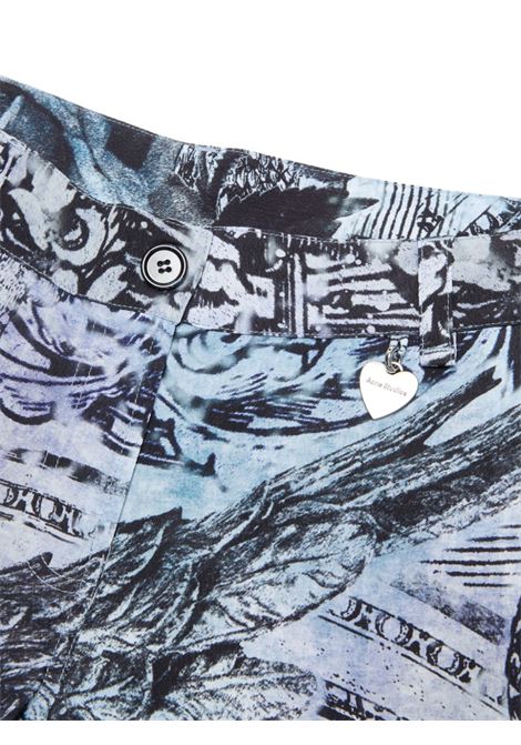 pantaloni stampati donna multicolor in viscosa ACNE STUDIOS | AK0853BQ9